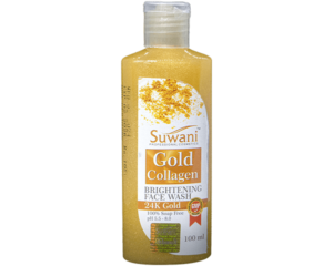 Suwani Gold Collagen Brightening Face Wash for All Skin Types 100ml